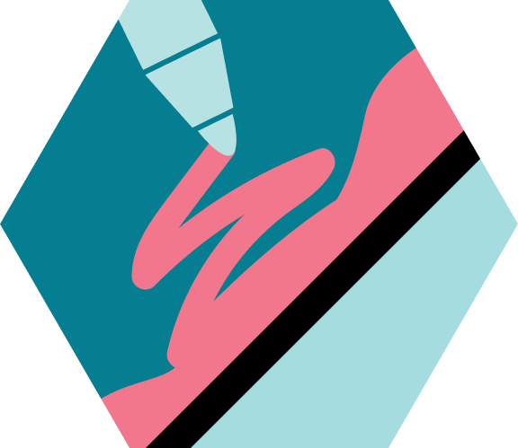 A marker colours within the lines